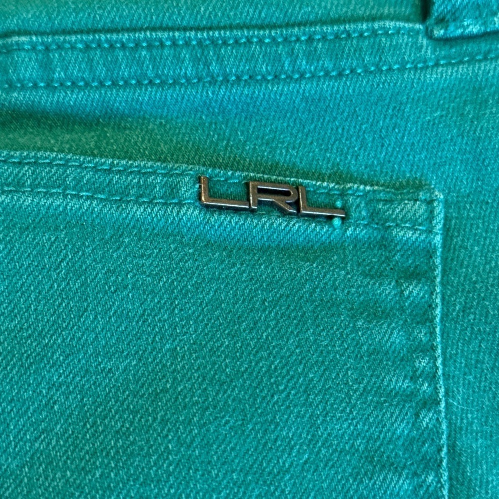 Lauren Ralph Lauren Green Premier Skinny Ankle Jeans Size 6 - Picture 5 of 6